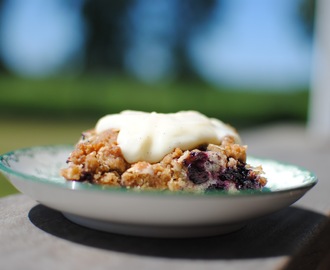 blueberry crumble cakes