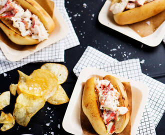 Lobster roll från Maine i USA 