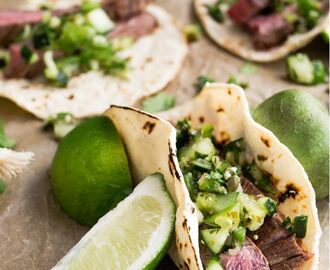 Flank Steak Tacos Recipe with Avocado Crema for Weeknight Dinners