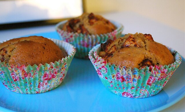 Äppelrecept # 3:  Äppelmuffins med kolasmak