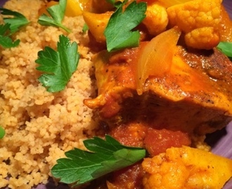 Kycklingtagine med saffran