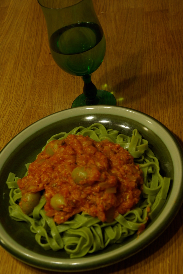 Tagliatelle med vegetarisk pastasås