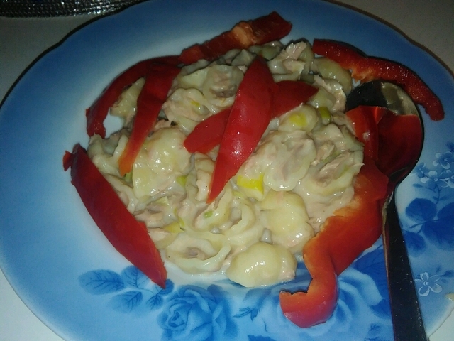 Enkel pasta med tonfisk