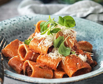 Pasta med salsiccia.