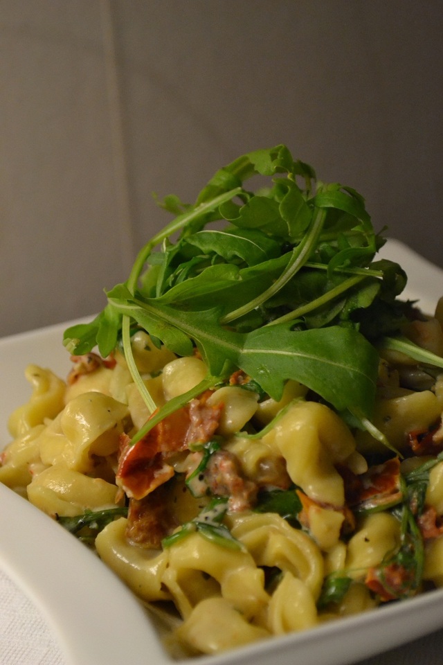 Veckans vegetariska: Tortellini med ädelost och soltorkad tomat