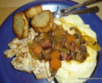 Fisk a la bourguignonne