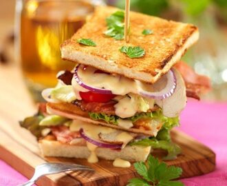 Lyxig club sandwich