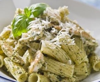 Pasta pesto med kyckling