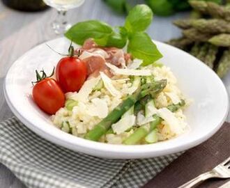 Risotto med grön sparris