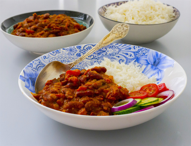 Rajma chawal- Vegansk indisk böngryta