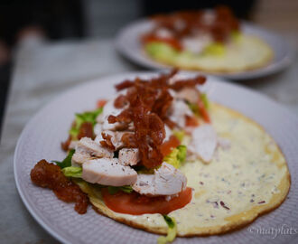 Club sandwich i omelettform | MATPLATSEN