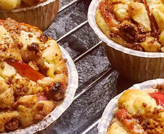 Underbara äppelmuffins med Crumble och vit choklad! | Foodfolder - Vin, matglädje och inspiration!