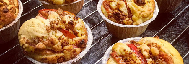 Underbara äppelmuffins med Crumble och vit choklad! | Foodfolder - Vin, matglädje och inspiration!