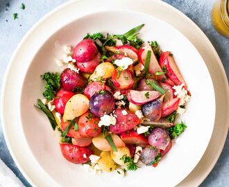 Roasted Radish and Feta Salad