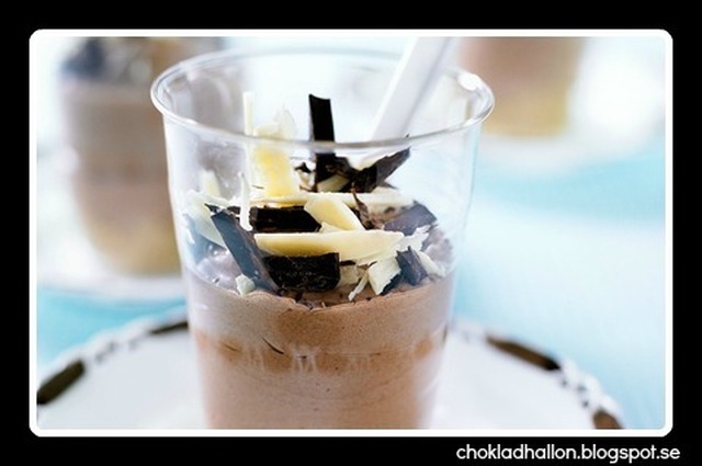 Chokladcheesecake i glas