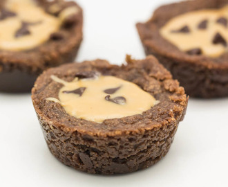 Peanut Butter Mini Brownies