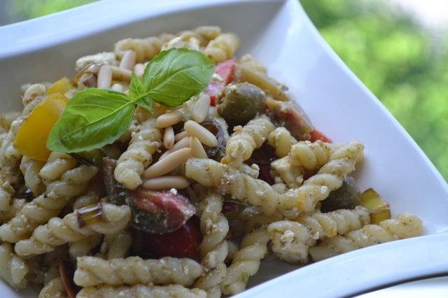 Vegetarisk måndag: Pestopasta med fetaost