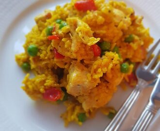 Currypilaff med kyckling och grönsaker