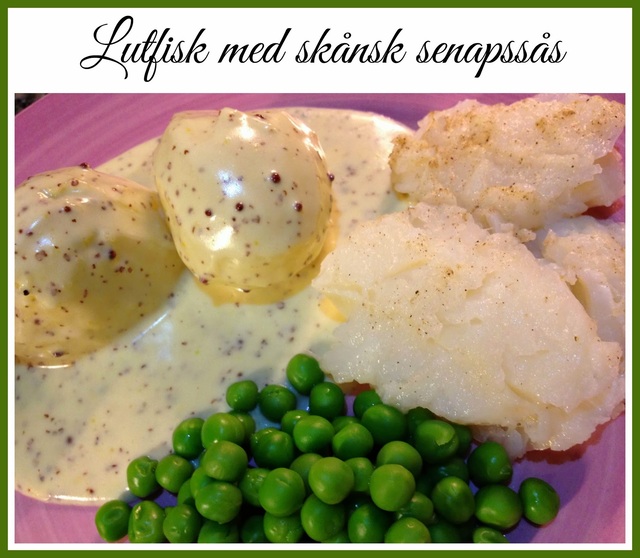 Lutfisk med skånsk senapssås