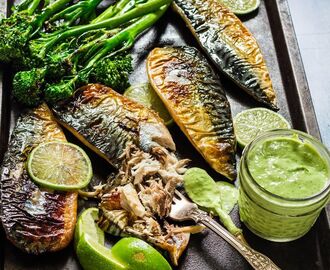 These grilled mackerel fillets with a green goddess dressing are quick, simple and easy to whip up. r… | Mackerel fillet recipes, Mackerel recipes, Easy bbq recipes