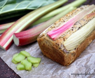 Raberberbröd - Rhubarb bread