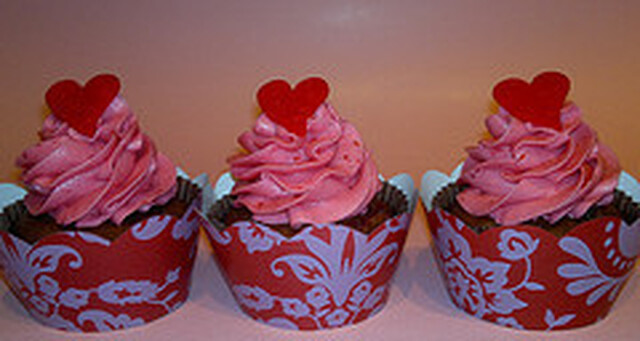 Alla Hjärtans Dag Cupcakes