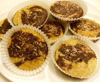 Bananmuffins med chokladswirl