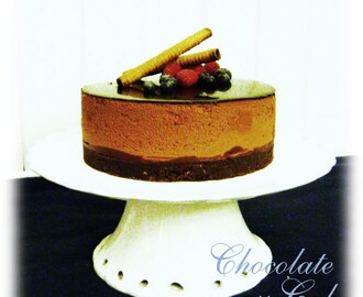 Chocolate mousse Cake (Underbar Chokladmoussetårta med hallon)
