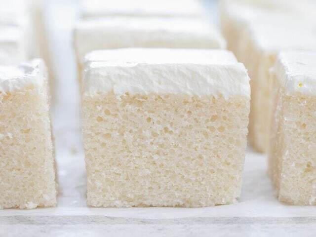 4 Ingredient White Cake (No Eggs, Butter or Milk)
