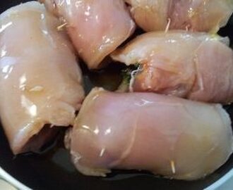 Involtini di pollo con speck, biete e noci