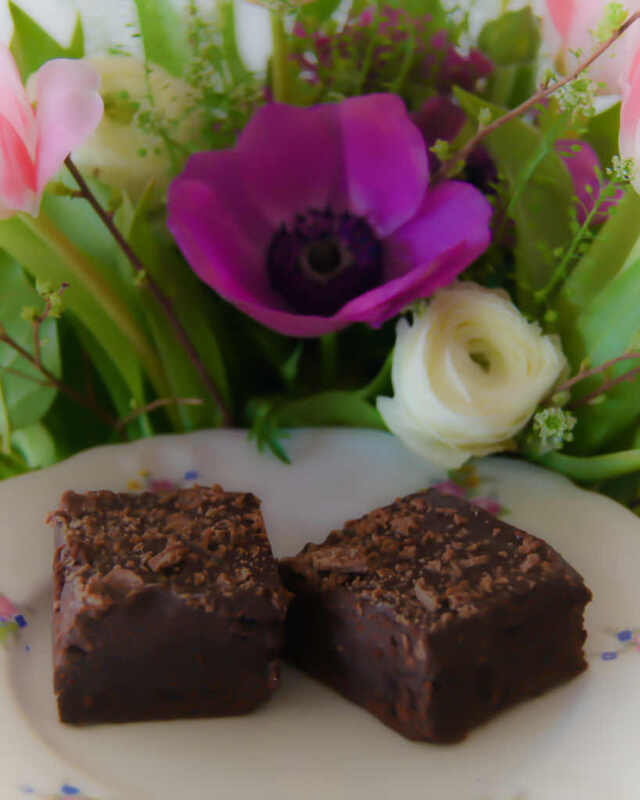 Kladdig brownie med mjölkchokladtäcke