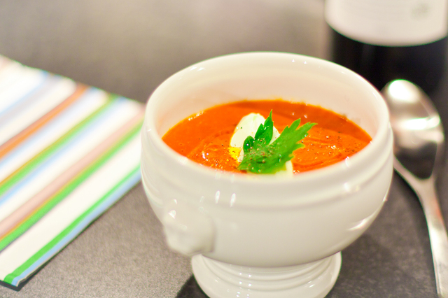 Fyllig soppa på paprika