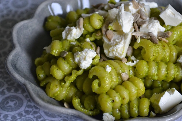 Veckans vegetariska: Ramslökspasta med fetaost