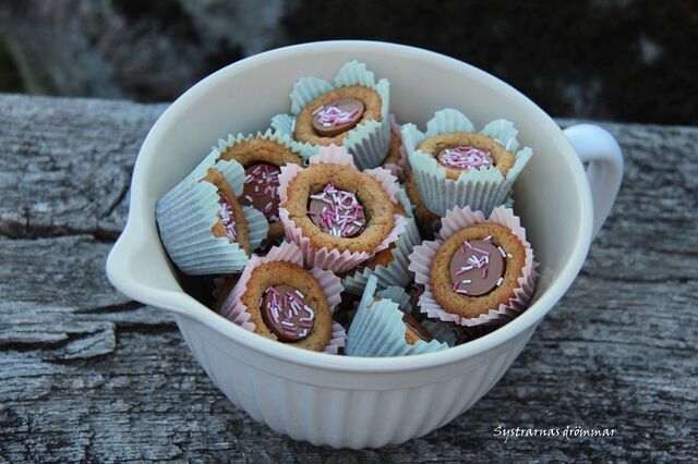 Cookiecups med mintchoklad