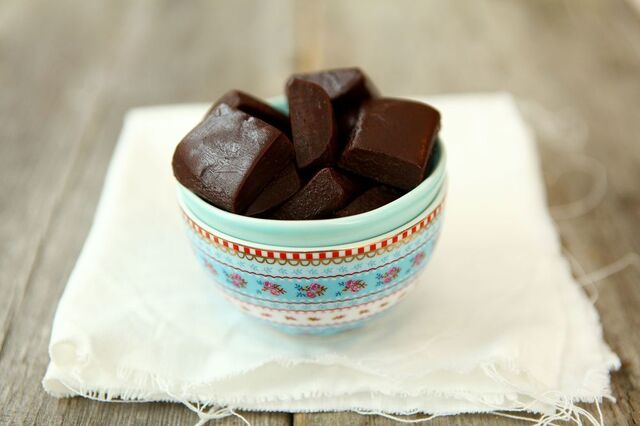 Chokladkolafudge med ton av Lakrits - Chocolate Caramel Fudge with a hint of Licorice