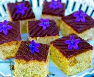 Banan & valnötskaka med chokladsmörkräm