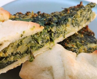 Torta salata di broccoli e spinaci