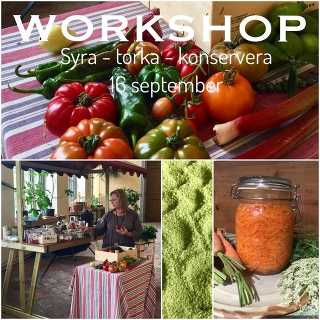 WORKSHOP Syra - Torka - Konservera