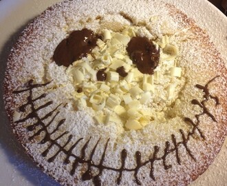 Vit chokladkladdkaka a la halloween