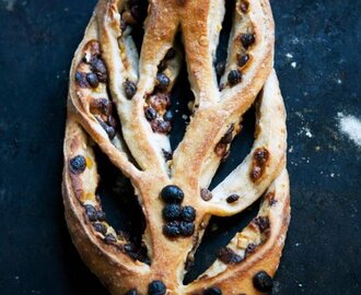 Fougasse à l’orange et aux pépites de chocolat