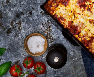 Sigrids lasagne med MiFú Peppar & Chili istället för köttfärs