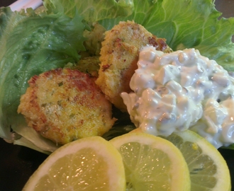 Crabcakes med tartarsås