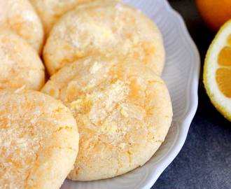 Lemon crinkle cookies / Sega citronkakor