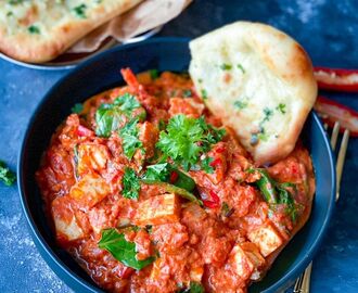 Tikka masala med paneer-ost