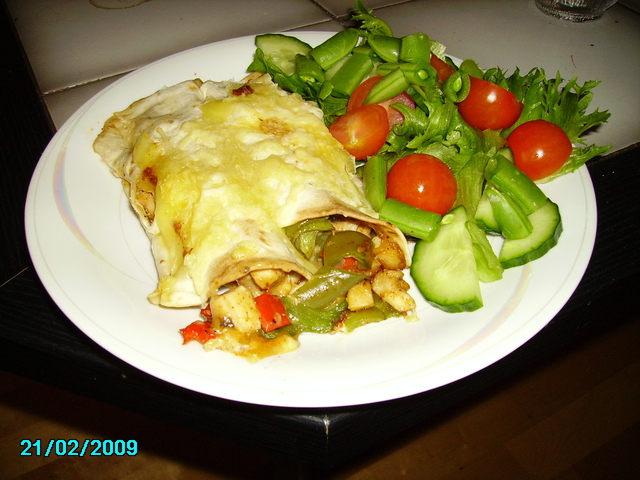 Ugnsgratinerad kycklingtortilla - smalmat