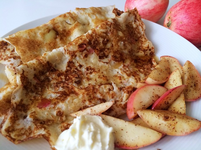 Glutenfria äppelpannkakor