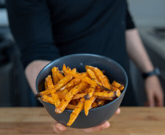 (Kinda crispy) Baked Sweet Potato Fries