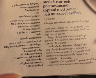 Citron- o parmesansmör t biff