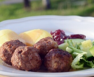 Mozzarellafyllda köttbullar