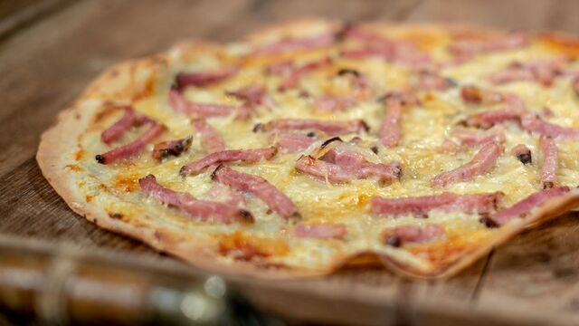 Tarte flambée gratinée